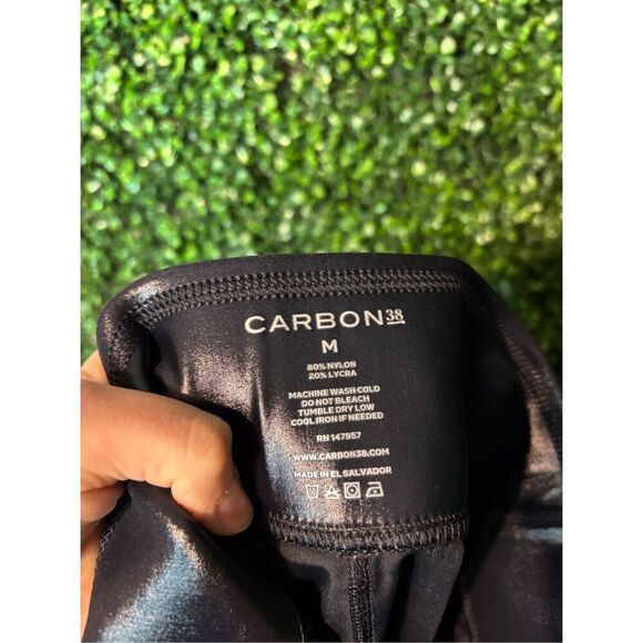 Carbon38 Black Shiny Leggings - Picture 3 of 3